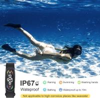 Reloj inteligente M6 Fitness/Salud, diseño elegante y delgado, monitor de frecuencia cardíaca, llamadas/mensajes, seguimiento de sueño/pasos/calorías/distancia, resistente al agua, clima para adultos/niños. - details 3
