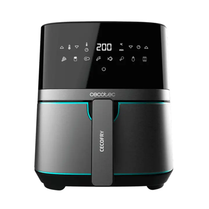 Freidora de aire Cecotec Cecofry Full lnoxBlack 5500 Pro 1700W 5,5L 8 modos de cocinado negro/inox - 1