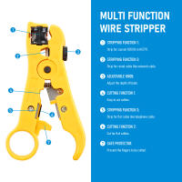 Tijeras Multifuncionales Eléctricas Para Deshechar Cable Coaxial Herramientas De Corte Y Marcado Para UTP/STP RG59 RG6 RG7 RG11 - details 2