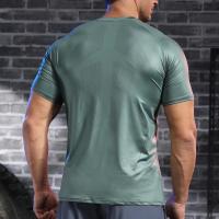 Camiseta De Hombre Verano Manga Corta Algodón Transpirable Ropa De Gimnasio Fitness Camiseta Deportiva Para Yoga Y Correr - details 8