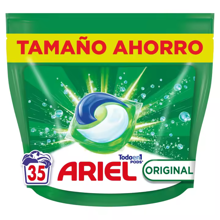 Ariel Todo En 1 PODS, Detergente Líquido Para Lavadora Original, 5 Acciones Para Una Limpieza Increíble 105 lavados - 1