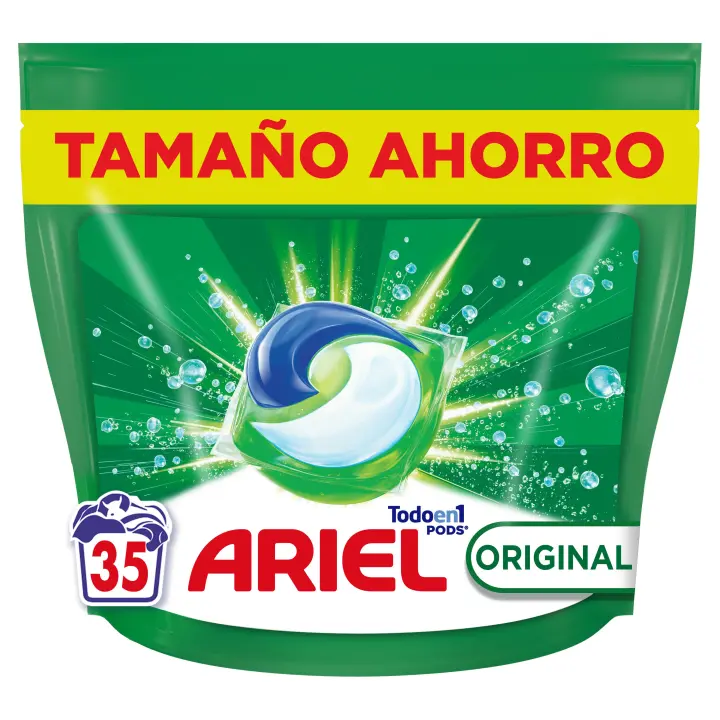 Ariel Todo En 1 PODS, Detergente Líquido Para Lavadora Original, 5 Acciones Para Una Limpieza Increíble 105 lavados - 1