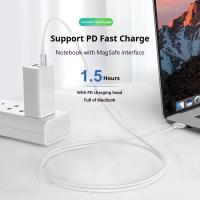 Cable De Carga Rápida USB Tipo-C a Magsafe1 & 2 Con Encabezado Magnético L / T Para MacBook Air / pro Adaptador De Cable De Material TPE / Braided - details 2