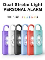Alarma De Defensa Personal 130DB Con Luz LED Antiwolf Para Niñas Y Mujeres Llavero De Alarma De Pánico Emergencia En Azul - details 0