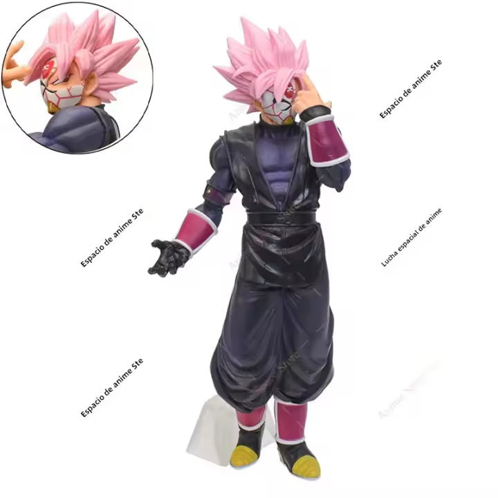 Figura De Colección Dragon Ball Z Goku Black Zamasu Con Máscara Super Saiyan Muñeco De PVC Articulado Regalo Para Fans - 1