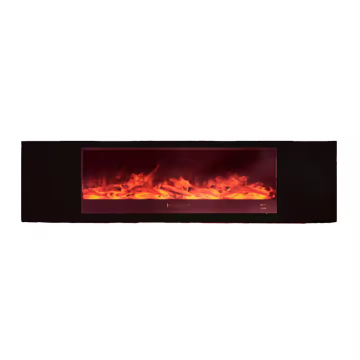 Mueble Complete Meda 150 Marron Negro Mueble De Madera With Chimenea Electrica 1500W Enviar a Distancia Mueble Hecho to Hand Calidad Resistencia y Diseno Para Cualquier Environment - 1