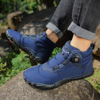 Botas De Invierno Para Hombre Con Plush Acolchado Antideslizantes Talla Grande Zapatos De Nieve Para Parejas Botas De Tobillo Material PU EVA - details 22