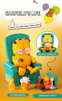 Bloques De Construcción Garfield Sentado En Un Sofá Con Figuras Miniatura Juego Educativo DIY Para Niños Escena Clásica De Anime - details 3