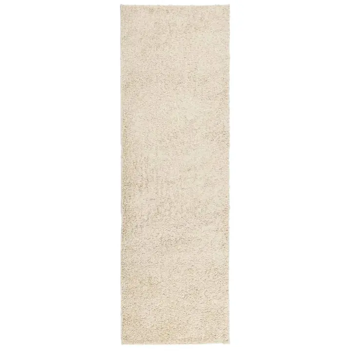 vidaXL Alfombra peluda de pelo largo moderna PAMPLONA 80x250 cm Color Antracita,  Beige,  Crema y mas Alfombras de área  Alfombra de Piso para Sala de Estar Dormitorio Habitación Salón - 1