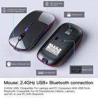 Teclado Bluetooth Con Iluminación Retroiluminada Y Ratón Para iPad Compatibles Con iOS Android Windows Recargables Para Dispositivos De 10 Pulgadas - details 7