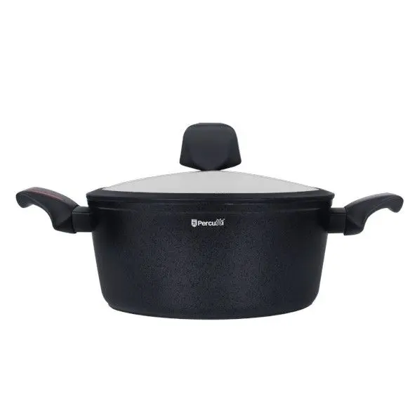 Cacerola Percutti Black Edition 24 cm - Aluminio Forjado y Fondo Full Induction - 1