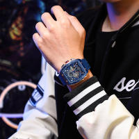Reloj De Pulsera Curren 8442 Para Hombre Estilo Business Y Casual Cronógrafo De 6 Manos Reloj De Cuarzo Lujo Y Moda Resistente Al Agua Material De Correa Silicona Y Caja De Aleación Dial De Cristal De Zafiro - details 4