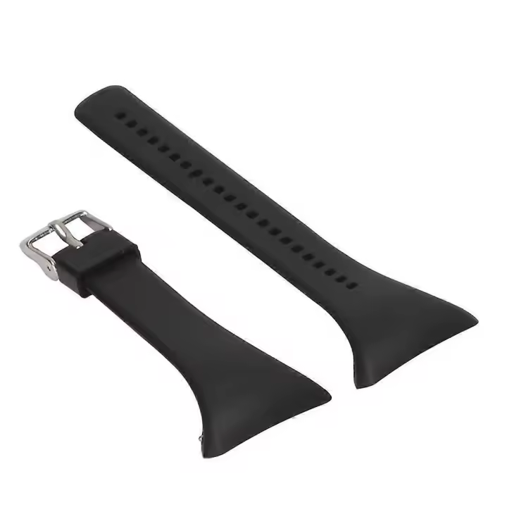 Silicone Watch Wristband Replacement Strap for Polar FT4 FT7 FT Watch Black - 1