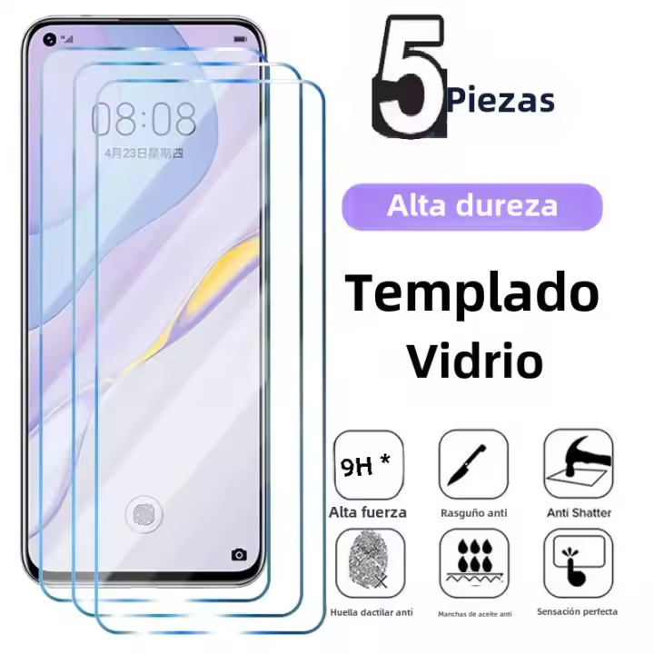 Protector De Pantalla De Vidrio Templado 5Pcs Para Samsung Galaxy M01 M02S M04 M10 M11 M12 M13 M14 M21 M22 M23 M32 M33 M34 M42 M51 M52 M53 Accesorios Para Teléfonos Móviles - 1