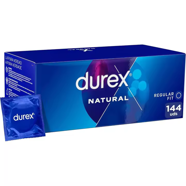 DUREX NATURAL 144 PRESERVATIVOS EN CAJA SELLADA - 1