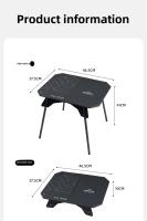 ShineTrip Mesa De Camping De Aleación De Aluminio Doblemente Propósito Plegable Portátil Para Picnic Y Senderismo Muebles Del Campamento - details 10