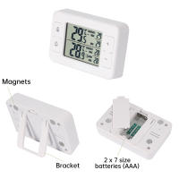 Termómetro De Nevera Y Congelador Digital Con Alarma Auditiva Sensor De Temperatura Mín/Max Mostrador Interior Exterior LCD - details 0
