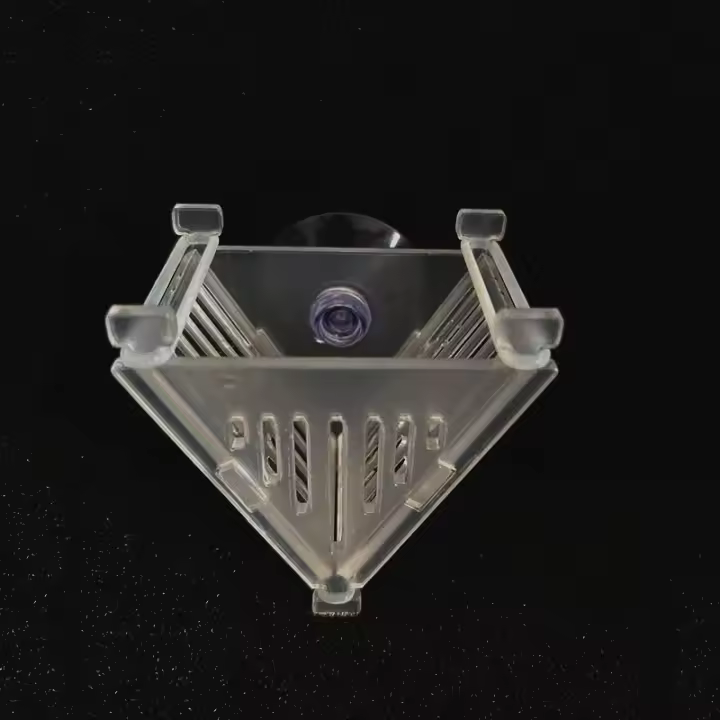 Decora Tu Acuario Con Nuevos Acrílicos Pequeños Cristales Potente Cilindro De Alimento Para Peces Transparente 6.7x4.5x7cm - 1