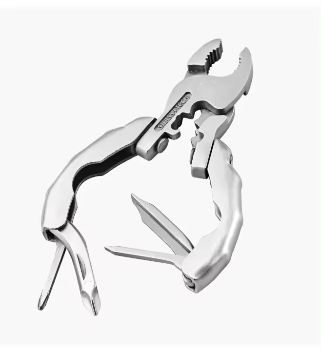 SWISS TECH 9 En 1 Multi Herramientas Mini Plegables Para Bicicleta Herramienta De Bolsillo EDC Llave De Multifunción Con Abrebotellas Para Senderismo - 1