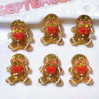 10Pcs Accesorios De Decoración Para Manualidades Y Joyería DIY Con Serie De Navidad Cartoon Resina Brillante Para Scrapbooking - details 7