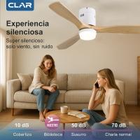 CLAR - Ventilador de Techo con Luz LED, Motor DC Eficiente y Silencioso - details 2