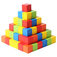 Juego De Construcción De Cubos De Madera Colorida Para Niños 50 Piezas Juguete Educativo Para Boys Y Girls Regalo De Cumpleaños Ideal Para Edades 3-12 Años - details 0