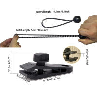 10Pcs Clips De Tenda Con Cuerdas De Bungee Y Balones Para Camping Al Aire Libre Anclaje De Alta Resistencia Para Sombra Y Canopias - details 1