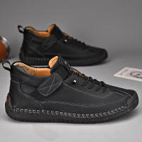 Zapatos Casuales Para Hombre De Cuero Hacer a Mano Transpirables Mocasines De Moda Talla Grande 38-48 Zapatos De Barco Lujo - details 42
