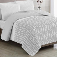 Vivid Torral by Rutes  - Colcha Bouti Verano Back Gris Reversible (NO INCLUYE FUNDAS DE COJINES) Poliéster, Fresquita, Transpirable, Diseño, Primavera, Verano - details 2
