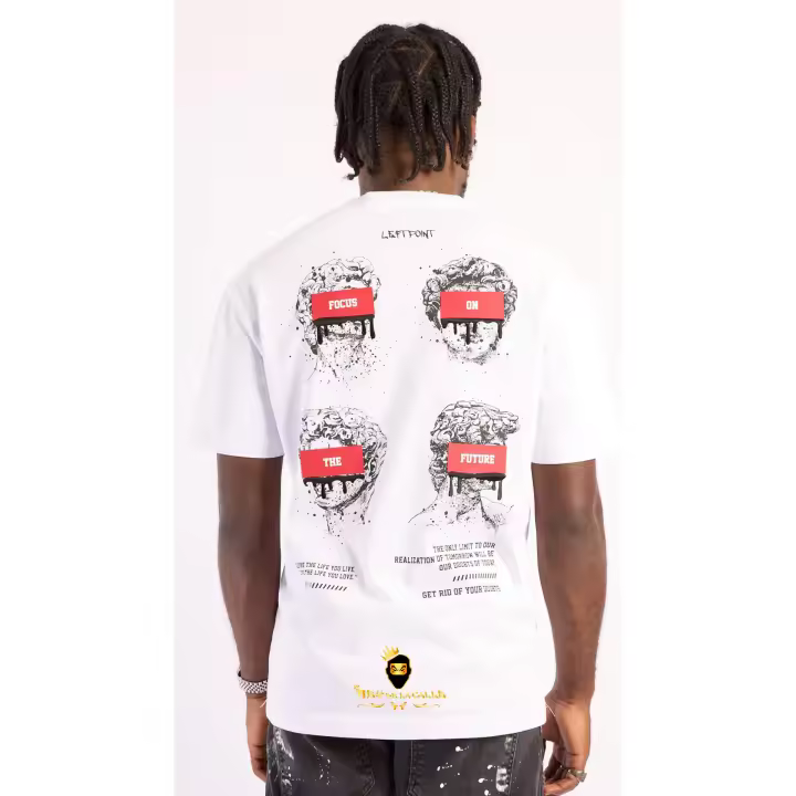 Camiseta Left Point Blanca Focus On The Future - 1