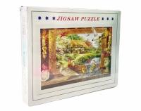 Rompecabezas De 1000 Piezas Para Adultos 75x50cm Mural De Animales De Un Estanque Juguete Reductor De Estrés Regalo De Navidad - details 1