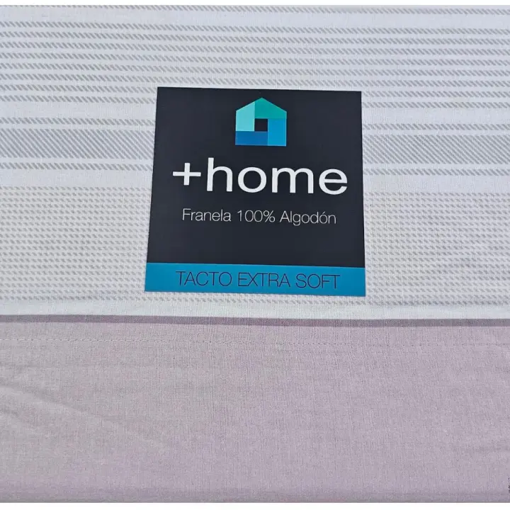 +Home Juego de Sábana de Franela 100% Algodón Diseño Cresida - 1