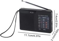 Radio compacta, Radio portátil de Bolsillo, estéreo con Pilas y Altavoz Grande, Señales ultraanchas y Antena telescópica para Personas Mayores Que corren y Hacen Ejercicio en Interiores y - details 1