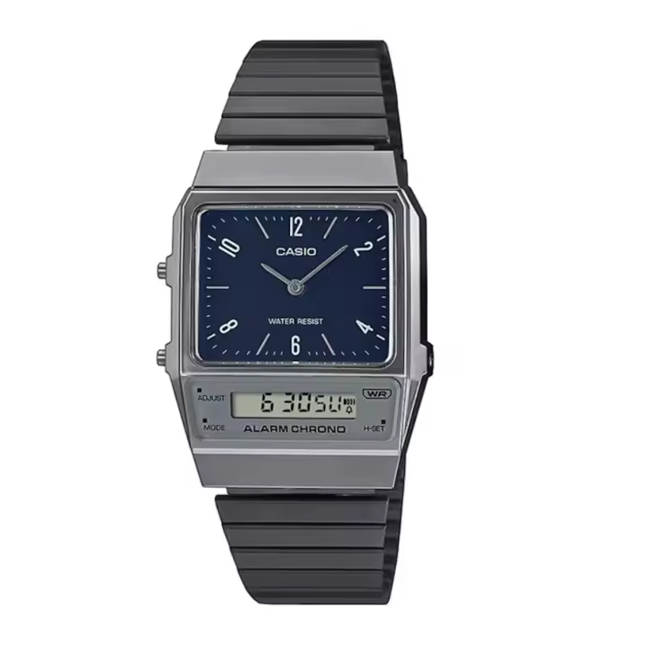 Reloj unisex Casio Classic AQ-800EB-2A 32.1mm Dual Alarma Cronógrafo - Resistente al Agua 30m - 1