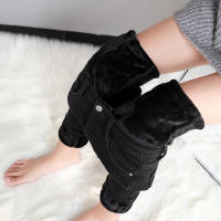 Nuevas Jeans Térmicas Para Mujer Invierno Con Forro De Plush Cálidos Y Elásticos Skinny Denim Gruesos Para Estudiantes Trousers De Madre Con Fur - details 23