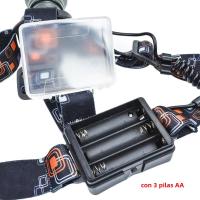 UltraFire UF-2166Linterna Frontal LED Potente Con Zoom Impermeable IPX4 Para Camping Y Caza Uso Con Baterías AA - details 3