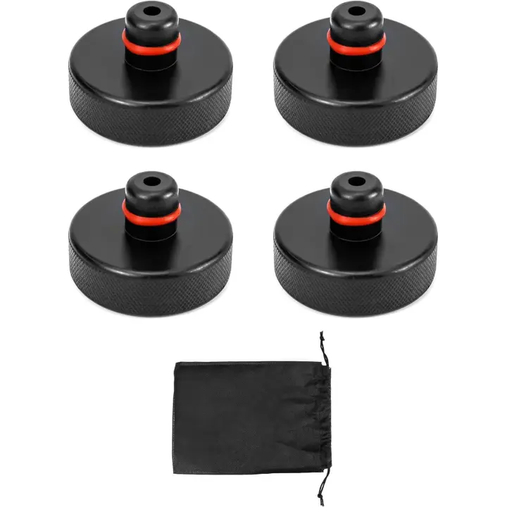 4 piezas de Elevación Jack Pad with Bolsa de almacenamiento, almohadilla de Goma para Tesla Model 3 Model Y Model S, proteger el Carril Del Marco del coche - 1