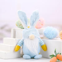 Muñeco De Pascua Sin Cara Gnome Conejo Hecho a Mano Decoración Reutilizable Para El Hogar Obsequio Para Niños Adornos Colgantes De Primavera - details 1