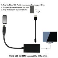 Adaptador Cable Micro USB a HDMI 1080P Compatible Con Android Para Samsung HTC LG Conector Micro USB 2.0 MHL Para Computadora - details 8