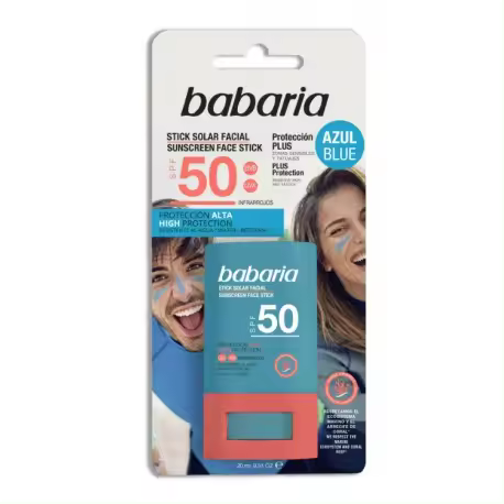 BABARIA STICK AZUL SOLAR FACIAL SPF 50 20 GR - 1