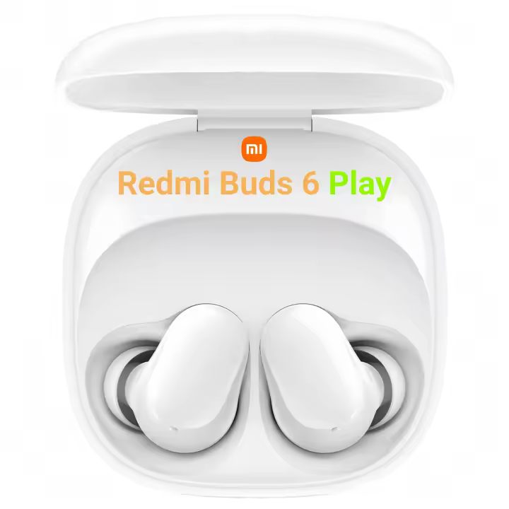 Xiaomi Redmi Buds 6 Play - Auriculares Bluetooth 5.4, 36h batería, IA noise reduction, carga Tipo C, touch, blanco - 1