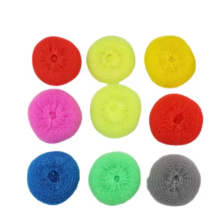 10PCS Bola De Limpieza Para Cable De Plástico Cepillo De Limpieza De Olla Herramientas De Limpieza De Cocina Reutilizables Para Lavado De Platos - 1