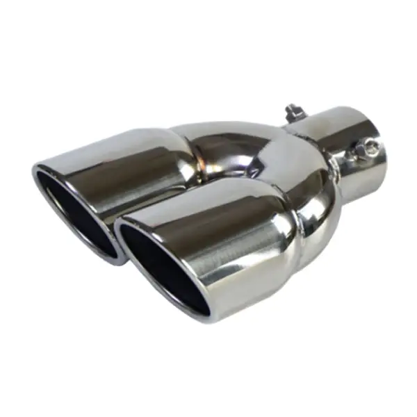 Tubo De Escape De Coche Doble Salida Tapa De Escape Universal De Acero Inoxidable Alta Calidad Inlet 60mm 75mm Sistema De Escape - 1