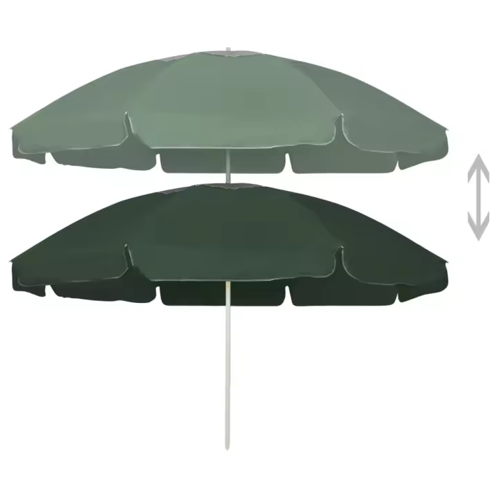 Sombrilla de Playa verde 240 cm - 1