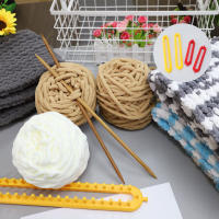 Kit De Máquina De Tejer Para Bufanda DIY Herramienta De Artesanía Para Tejer Suéteres Chales Y Mantas Material Plástico - details 5