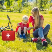 Bolsa De Primeros Auxilios Impermeable PU Para Viajes Al Aire Libre Automóvil Hogar Kit De Supervivencia Emergente Camping Caja Médica Pequeña - details 7
