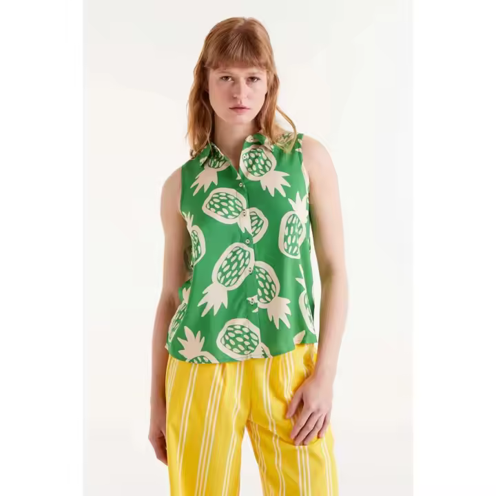 Compañia Fantastica Camisa Piñas Verde - 1