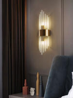 Lámpara De Pared Moderna En Oro/Black Con Cristal Y Acero Inoxidable LED Para Sala De Estar Dormitorio Fondo De Camilla Decoración De Pared - details 2