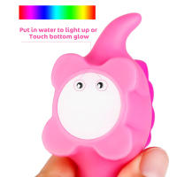 Juguetes de baño para bebés con luz intermitente y cambio de color flashing Dinosaurio inflable para niños Regalos de Navidad para niños normales productos con batería - details 10