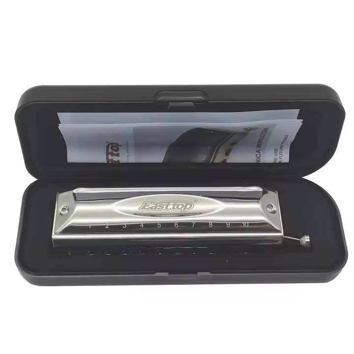 Harmonica Cromática T10-40 En Clave De C Con 10 Agujeros Y 40 Tonos Organ De Bocina Profesional Para Adultos Estudiantes Y Profesionales - 1